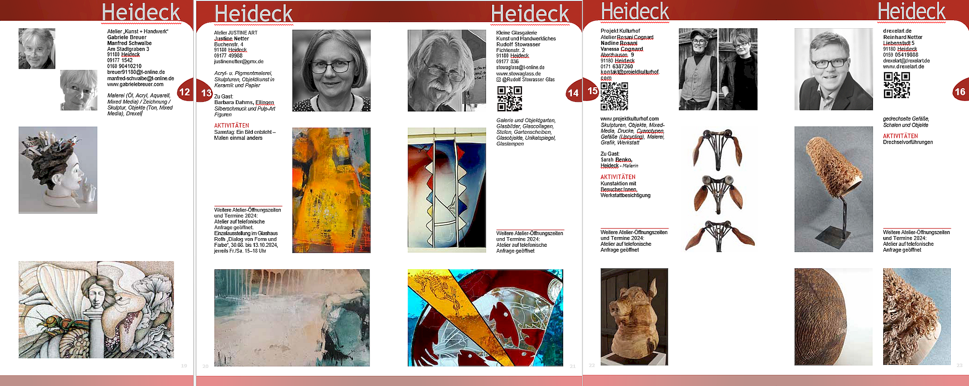 2024 Offenes Atelier - Teilnehmer aus Heideck